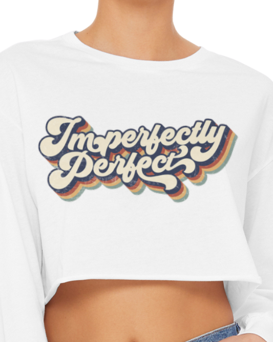 Imperfectly Perfect Crop Long-sleeve Tshirt